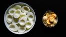 deviled eggs with fresh herbs