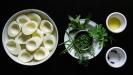 deviled eggs with fresh herbs