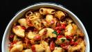 mixed bell peppers pasta sauce (with or without chorizo)