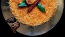 «kataifi galaktoboureko» semolina custard pie with shredded filo filaments crust & syrup