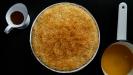 «kataifi galaktoboureko» semolina custard pie with shredded filo filaments crust & syrup
