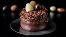 chocolate easter egg nest cakes