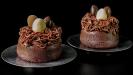 chocolate easter egg nest cakes