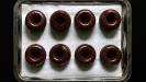 chocolate easter egg nest cakes