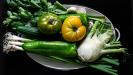 green «gazpacho» cold soup starter