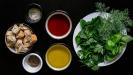 green «gazpacho» cold soup starter