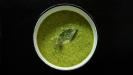 green «gazpacho» cold soup starter