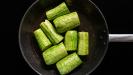 greek-style stuffed zucchini with egg & lemon sauce