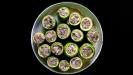 greek-style stuffed zucchini with egg & lemon sauce