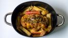 roast pork with rhubarb