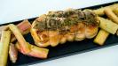 roast pork with rhubarb