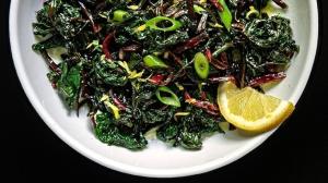 «horta» salad with beetroot greens