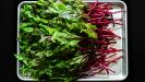 &laquo;horta&raquo; salad with beetroot greens