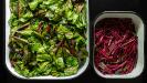 &laquo;horta&raquo; salad with beetroot greens