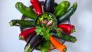 roasted vegetables and goat cheese pie