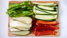 roasted vegetables and goat cheese pie