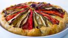roasted vegetables and goat cheese pie