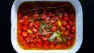 whole slow-poached confit cherry tomatoes