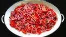 red tomato & red onion salad
