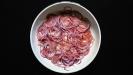 red tomato & red onion salad