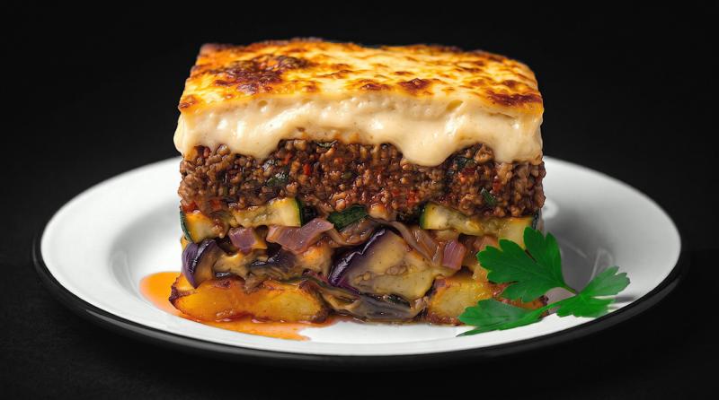 the 21st-century traditional moussaka