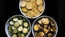 briam (greek layered vegetable bake) & lemony keftedakia (meatballs) with feta