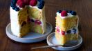 champagne cake and champagne frosting