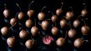 cerises enrobées de chocolat noir