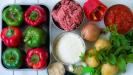 stuffed bell peppers with ground beef & rice