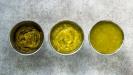 green tomato & tomato leaf : purée, sauce and paste