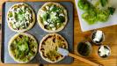 green tomato and pita pizza