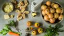 sort-of-french onion soup with apples and brandy