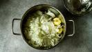 sort-of-french onion soup with apples and brandy