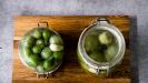 pickled green cherry tomatoes
