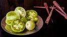pickled green cherry tomatoes